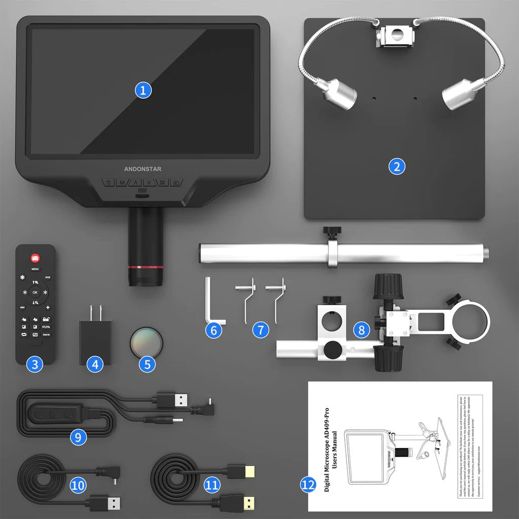 AD409 PRO Digitalmikroskop Andonstar HDMI USB WIFI
