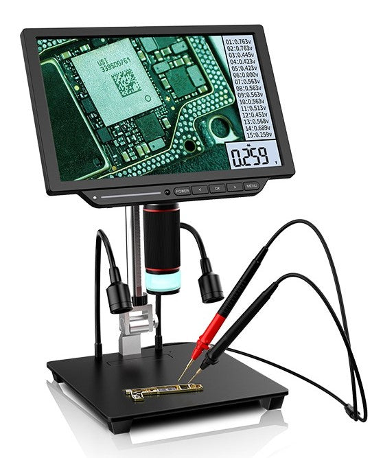 DM23 Digitalmikroskop mit integriertem 10" Aixun-Multimeter