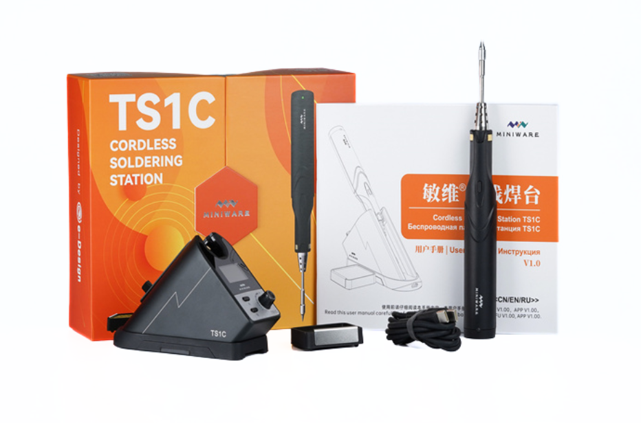 TS1C Smart Akku-Lötkolben mit Miniware-Spitze