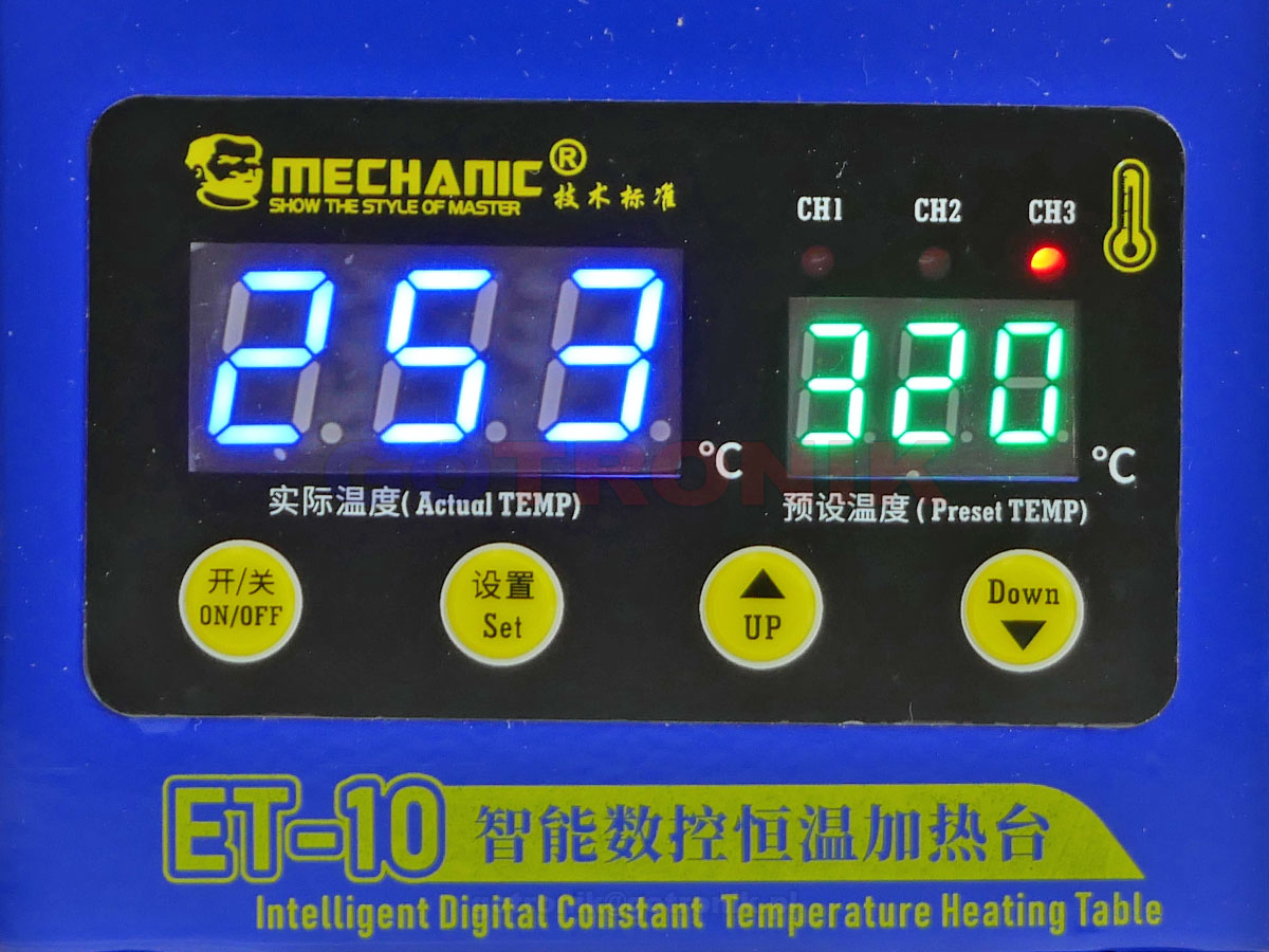 Vorheizer ET-10 Mechanisch für PCB-Elektronik