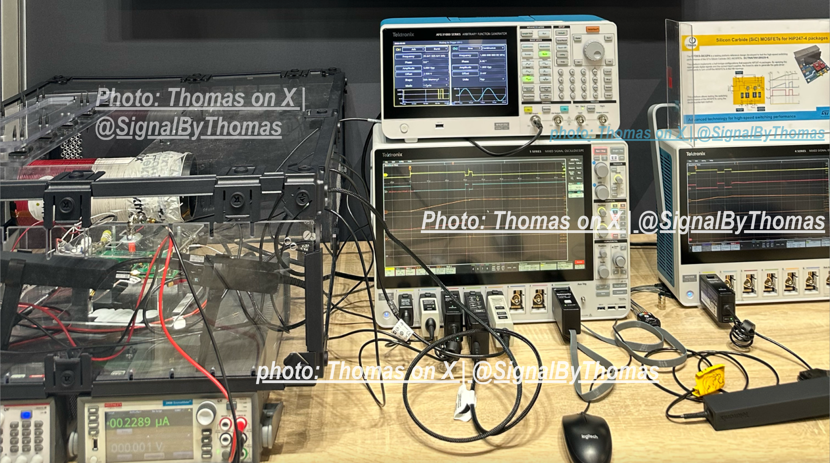 Tektronix vs. Keysight at PCIM: Two Ways to Look Inside a SiC MOSFET