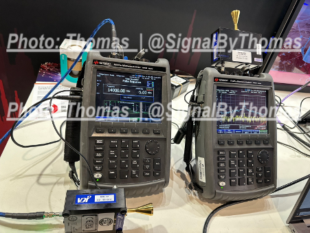 Keysight FieldFox at a Microwave Show: From 14 GHz Pulse Sequences to 94 GHz mmWave — What "Field Test" Actually Means