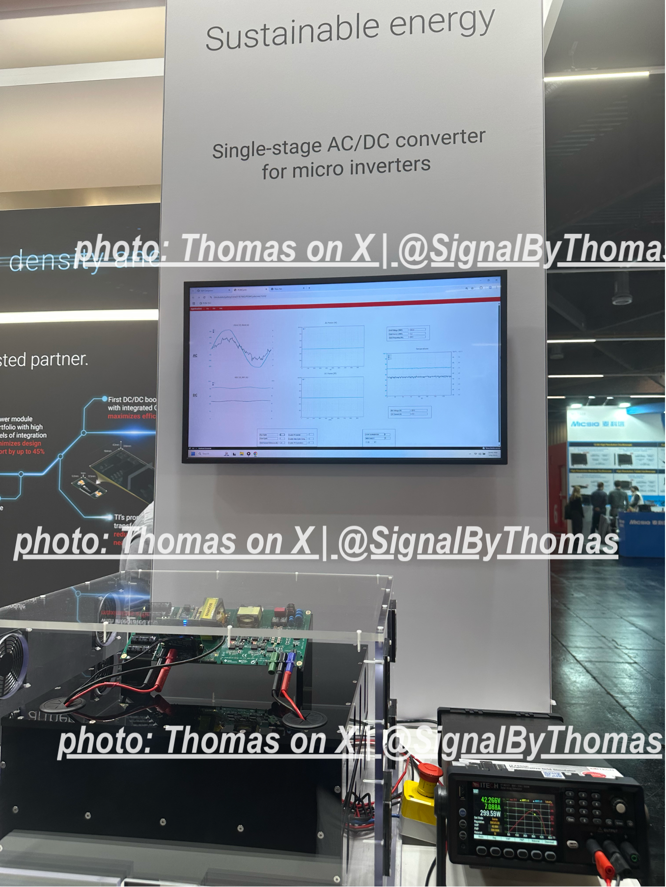 No Bulk Capacitor, No Problem: Inside TI's Single-Stage Micro Inverter Demo at PCIM
