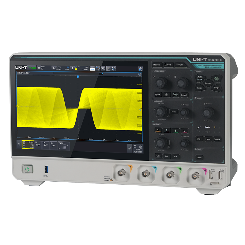 UNI-T UPO2074HD high-resolution oscilloscope